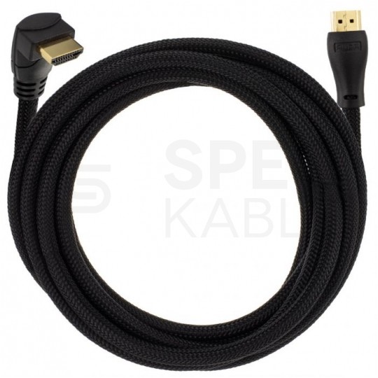 AUDA Optimum Kabel HDMI 1.4 High Speed Full HD 4K@24 kątowy 270° 2m