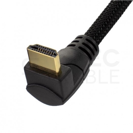 AUDA Optimum Kabel HDMI 1.4 High Speed Full HD 4K@24 kątowy 270° 3m