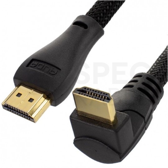 AUDA Optimum Kabel HDMI 1.4 High Speed Full HD 4K@24 kątowy 270° 3m