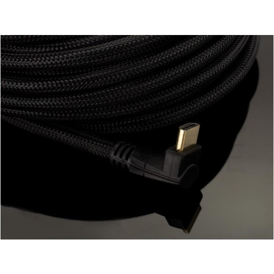 AUDA Optimum Kabel HDMI 1.4 High Speed Full HD 4K@24 kątowy 270° 7,5m