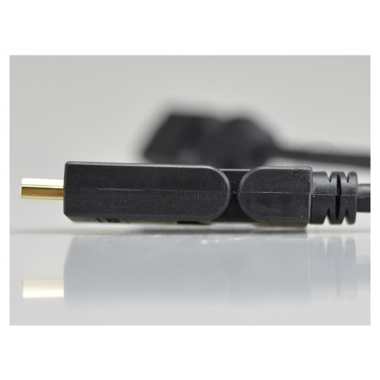 AUDA Optimum Kabel HDMI 1.4 High Speed Full HD 4K@24 kątowy regulowany 180° 3m