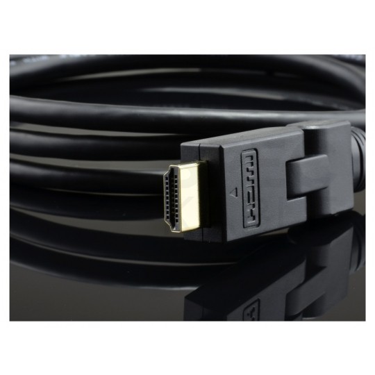 AUDA Optimum Kabel HDMI 1.4 High Speed Full HD 4K@24 kątowy regulowany 180° 3m