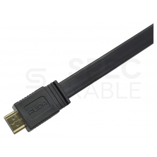 AUDA Optimum Kabel HDMI 1.4 High Speed Full HD 4K@24 płaski 10m