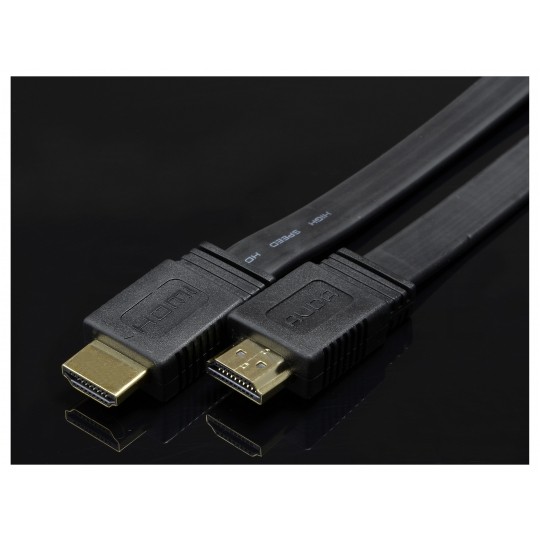 AUDA Optimum Kabel HDMI 1.4 High Speed Full HD 4K@24 płaski 5m