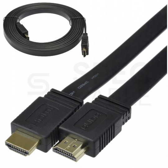 AUDA Optimum Kabel HDMI 1.4 High Speed Full HD 4K@24 płaski 7,5m