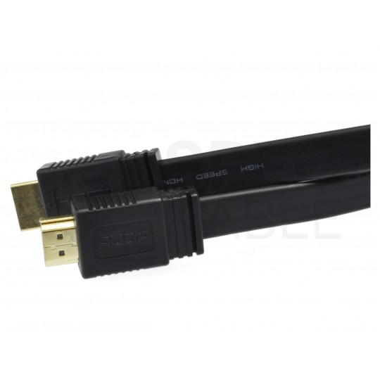 AUDA Optimum Kabel HDMI 1.4 High Speed Full HD 4K@24 płaski 7,5m