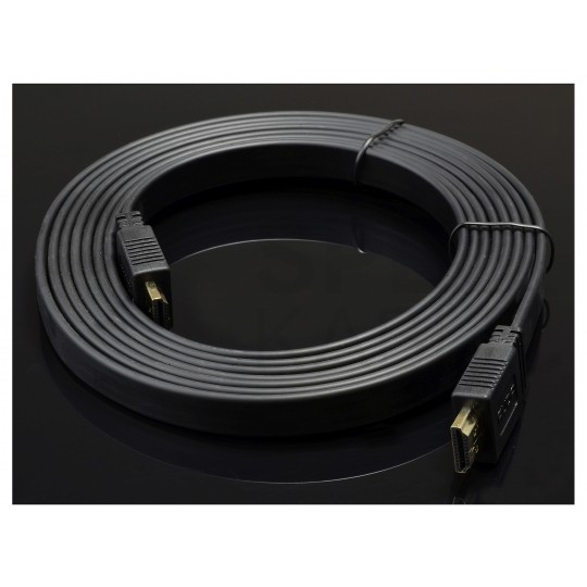 AUDA Optimum Kabel HDMI 1.4 High Speed Full HD 4K@24 płaski 7,5m