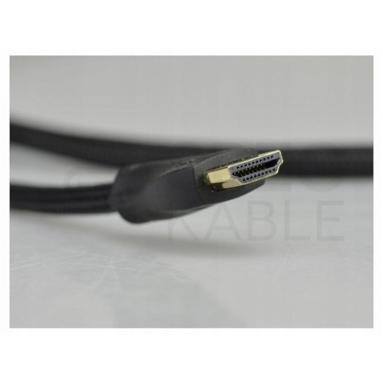 AUDA Optimum Kabel HDMI 1.4 High Speed Full HD 4K@24 z wtykiem kątowym płaskim 1m