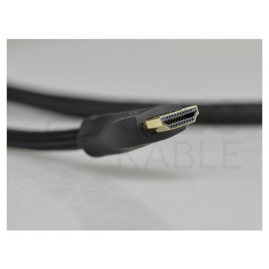 AUDA Optimum Kabel HDMI 1.4 High Speed Full HD 4K@24 z wtykiem kątowym płaskim 7,5m