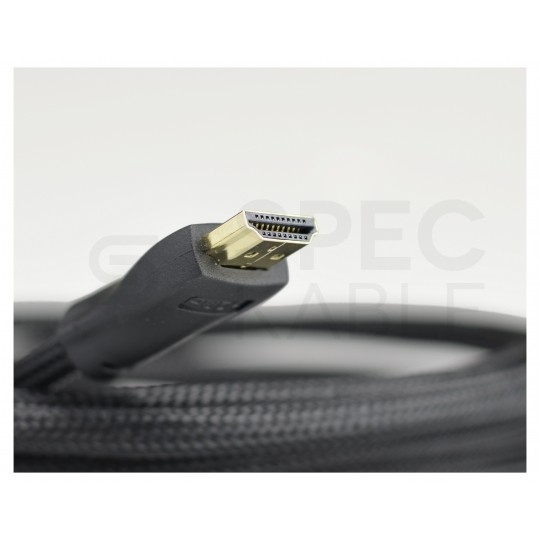 AUDA Optimum Kabel HDMI 1.4 High Speed Full HD 4K@24 z wtykiem kątowym płaskim 7,5m