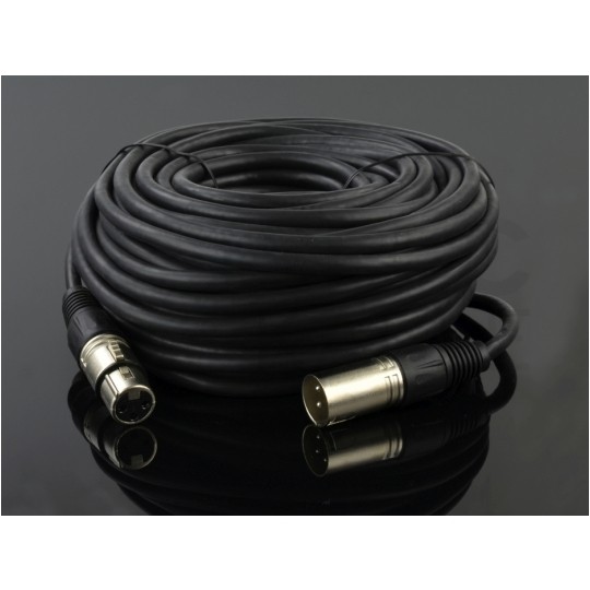 AUDA Optimum Kabel mikrofonowy przedłużacz XLR (wtyk / gniazdo) Cannon 10m