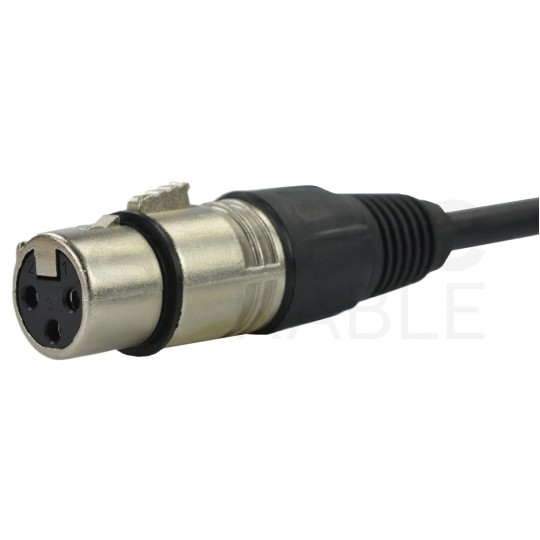 AUDA Optimum Kabel mikrofonowy przedłużacz XLR (wtyk / gniazdo) Cannon 10m