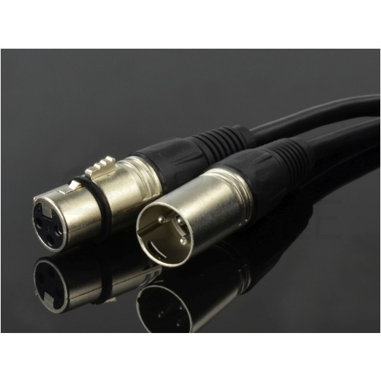 AUDA Optimum Kabel mikrofonowy przedłużacz XLR (wtyk / gniazdo) Cannon 15m