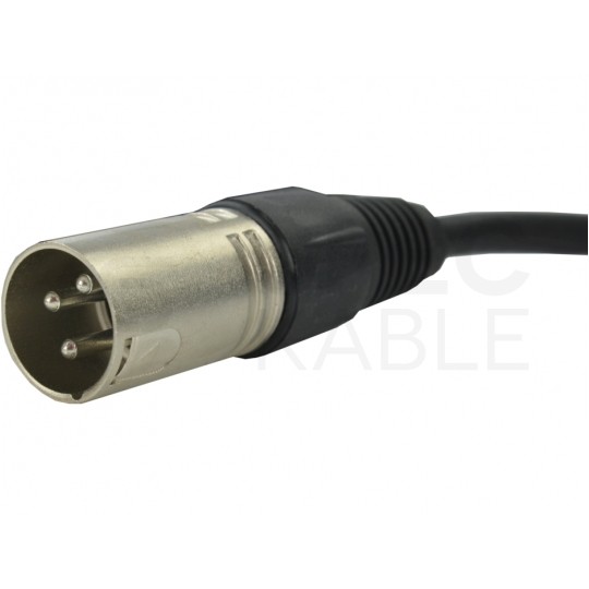 AUDA Optimum Kabel mikrofonowy przedłużacz XLR (wtyk / gniazdo) Cannon 2m