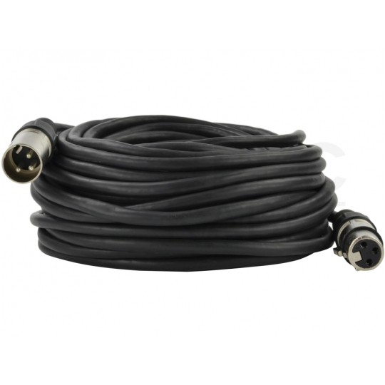 AUDA Optimum Kabel mikrofonowy przedłużacz XLR (wtyk / gniazdo) Cannon 3m