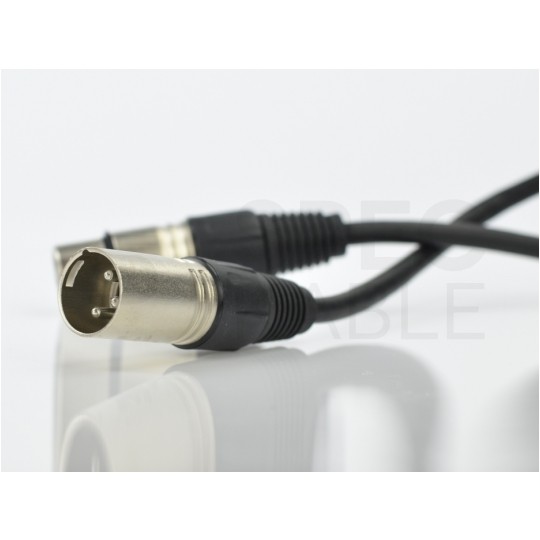 AUDA Optimum Kabel mikrofonowy przedłużacz XLR (wtyk / gniazdo) Cannon 3m