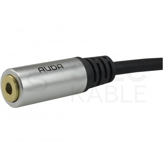 AUDA Optimum Przedłużacz Audio AUX mini Jack 3,5mm Stereo (wtyk / gniazdo) 10m