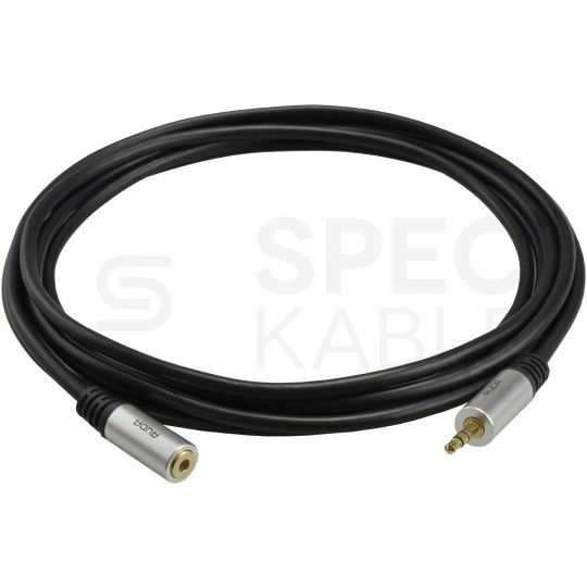 AUDA Optimum Przedłużacz Audio AUX mini Jack 3,5mm Stereo (wtyk / gniazdo) 10m