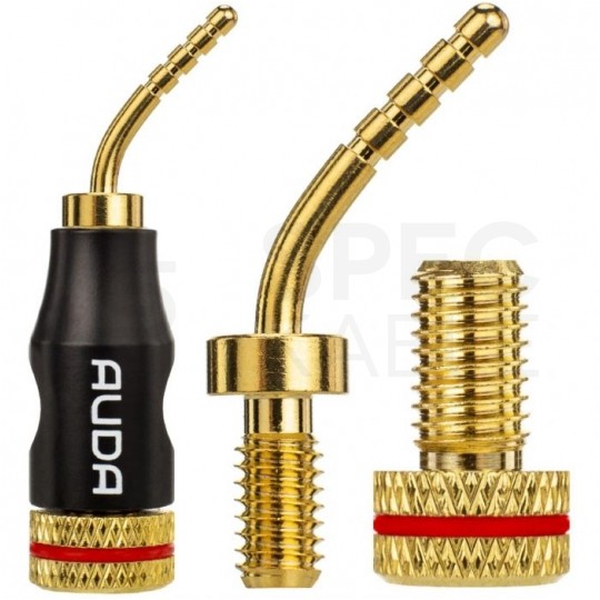 AUDA Premium Bass Komplet 2x Kabel głośnikowy 2x1,5mm2 OFC wtyki szpilkowe 3m