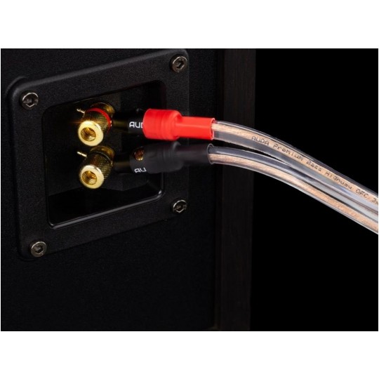 AUDA Premium Bass Komplet 2x Kabel głośnikowy 2x1,5mm2 OFC wtyki szpilkowe 3m