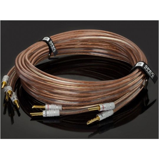AUDA Premium Bass Komplet 2x Kabel głośnikowy 2x2,5mm2 OFC wtyki bananowe 3m