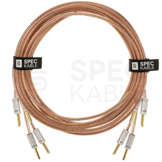 AUDA Premium Bass Komplet 2x Kabel głośnikowy 2x2,5mm2 OFC wtyki bananowe 3m