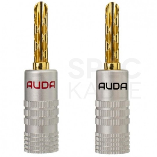 AUDA Premium Bass Komplet 2x Kabel głośnikowy 2x2,5mm2 OFC wtyki bananowe 3m