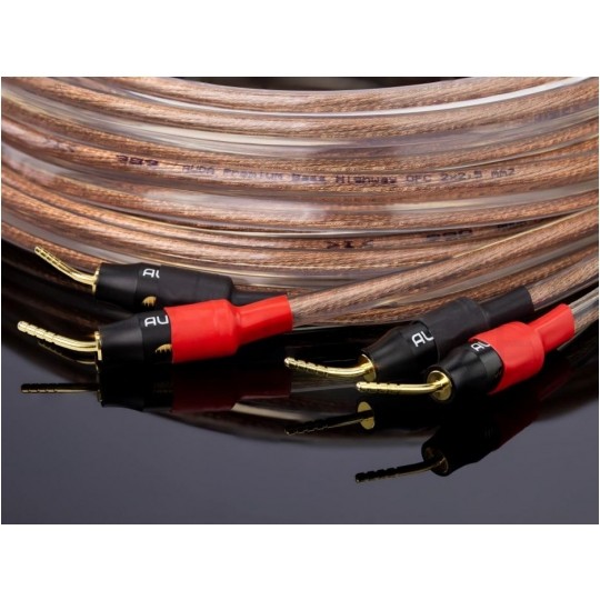 AUDA Premium Bass Komplet 2x Kabel głośnikowy 2x2,5mm2 OFC wtyki szpilkowe 3m