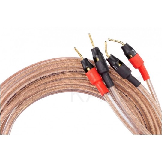 AUDA Premium Bass Komplet 2x Kabel głośnikowy 2x2,5mm2 OFC wtyki szpilkowe 3m