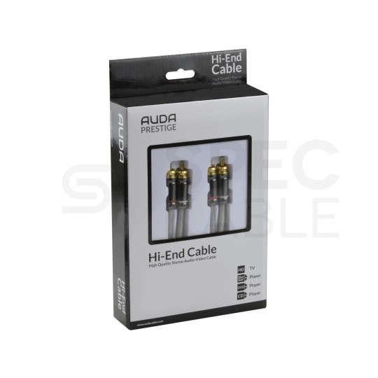 AUDA Prestige Kabel Audio 2x RCA Cinch (wtyk) / 2x RCA Cinch (wtyk) 5m