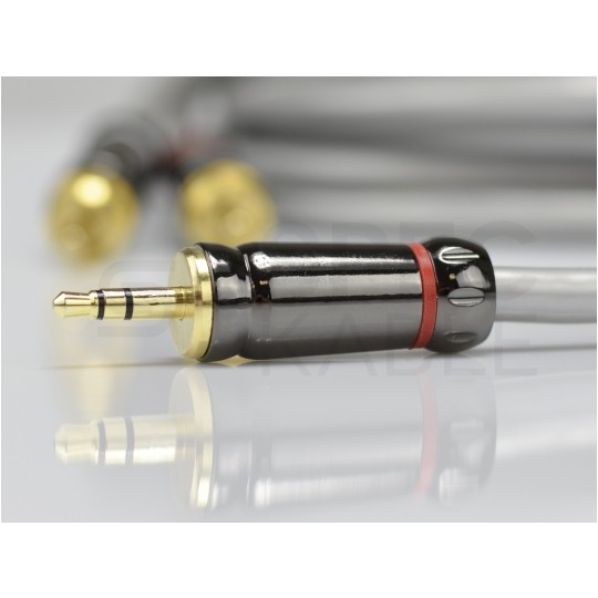 AUDA Prestige Kabel Audio AUX mini Jack 3,5mm Stereo (wtyk) / 2x RCA Cinch (wtyk) 10m