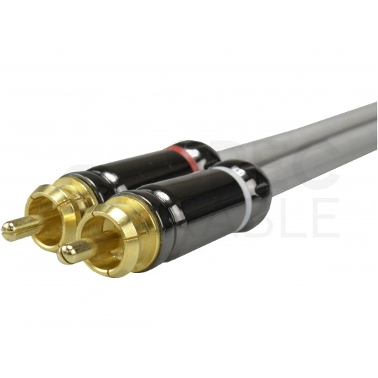 AUDA Prestige Kabel Audio AUX mini Jack 3,5mm Stereo (wtyk) / 2x RCA Cinch (wtyk) 5m