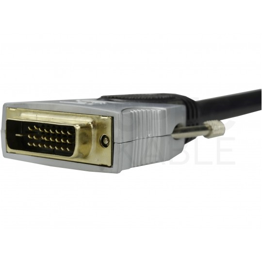 AUDA Prestige Kabel DVI-D Single Link / HDMI 1.4 FHD@60 (wtyk / wtyk) 30m