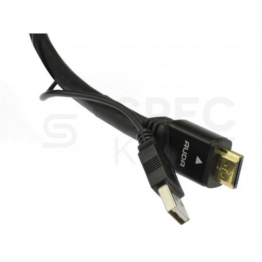 AUDA Prestige Kabel HDMI 1.4a Premium High Speed Full HD 4K@24 60m ze wzmacniaczem USB