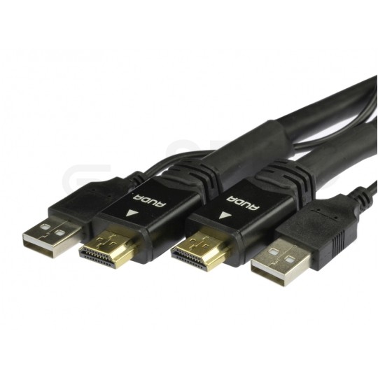 AUDA Prestige Kabel HDMI 1.4a Premium High Speed Full HD 4K@24 60m ze wzmacniaczem USB