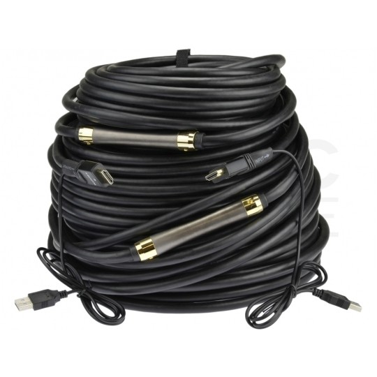 AUDA Prestige Kabel HDMI 1.4a Premium High Speed Full HD 4K@24 60m ze wzmacniaczem USB