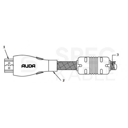 AUDA Prestige Kabel HDMI 2.0 4K Premium High Speed Ultra HD 4K@60 15m