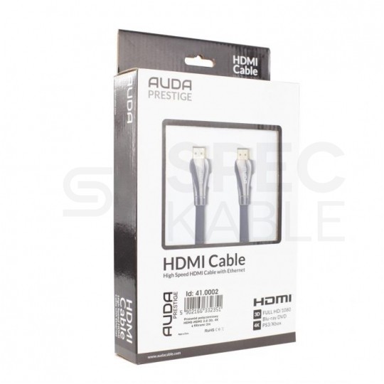 AUDA Prestige Kabel HDMI 2.0 4K Premium High Speed Ultra HD 4K@60 1m