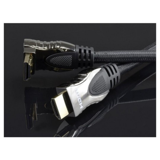 AUDA Prestige Kabel HDMI 2.0 4K Premium High Speed Ultra HD 4K@60 kątowy 270° 2m
