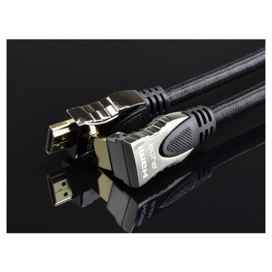 AUDA Prestige Kabel HDMI 2.0 4K Premium High Speed Ultra HD 4K@60 kątowy 270° 3m