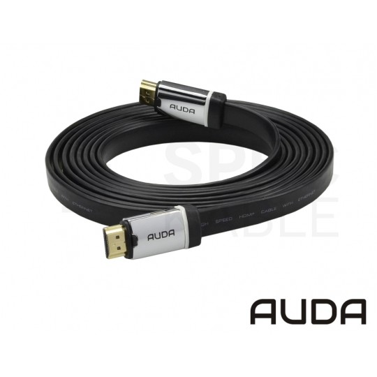 AUDA Prestige Kabel HDMI 2.0 4K Premium High Speed Ultra HD 4K@60 płaski 10m