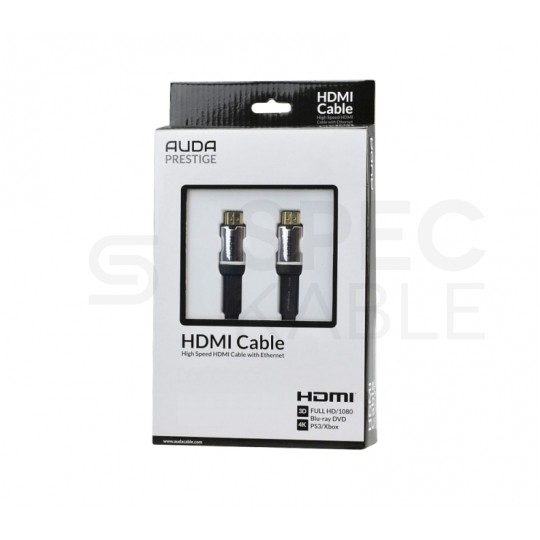 AUDA Prestige Kabel HDMI 2.0 4K Premium High Speed Ultra HD 4K@60 płaski 3m