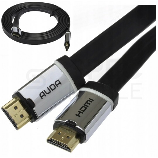 AUDA Prestige Kabel HDMI 2.0 4K Premium High Speed Ultra HD 4K@60 płaski 5m