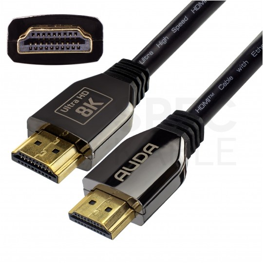 AUDA Prestige Kabel HDMI 2.1 8K Ultra High Speed 8K@60 4K@120 0,5m