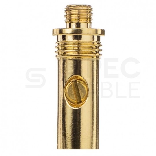 AUDA Prestige Wtyk głośnikowy typu WIDEŁKI skręcany pozłacany czarny