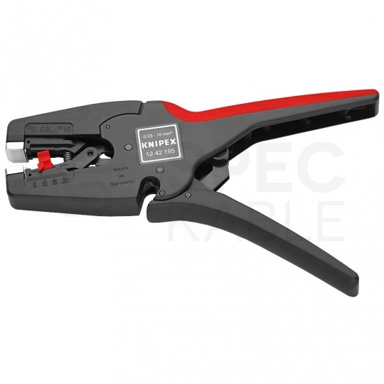Automatyczny ściągacz izolacji uniwersalny 0,03-10,0mm2 do kabli okrągłych MultiStrip10 KNIPEX 12 42 195