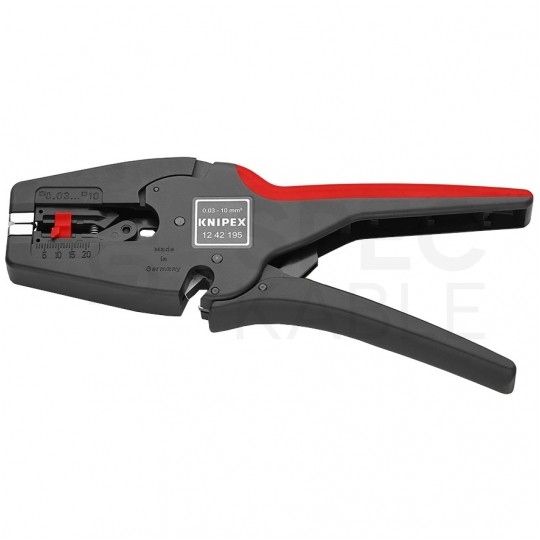 Automatyczny ściągacz izolacji uniwersalny 0,03-10,0mm2 do kabli okrągłych MultiStrip10 KNIPEX 12 42 195