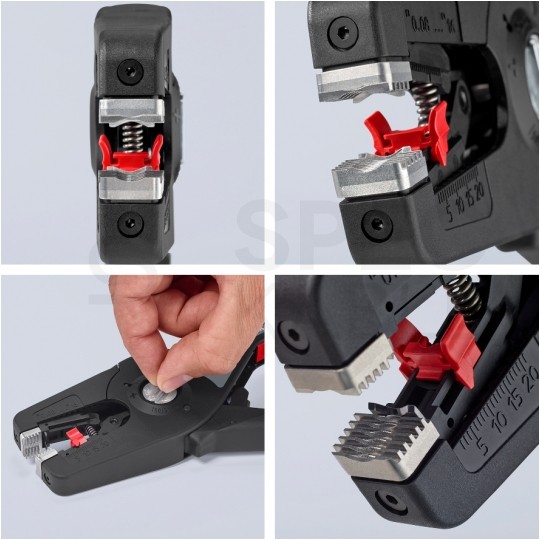 Automatyczny ściągacz izolacji uniwersalny 0,08-16,0mm2 do kabli okrągłych PreciStrip16 KNIPEX 12 52 195