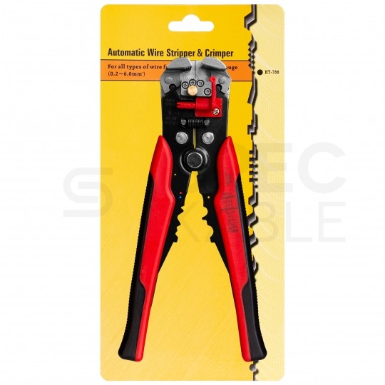 Automatyczny ściągacz izolacji uniwersalny 0,2-6mm2 do kabli solarnych PV czołowy 205mm NEKU