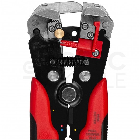 Automatyczny ściągacz izolacji uniwersalny 0,2-6mm2 do kabli solarnych PV czołowy 205mm NEKU